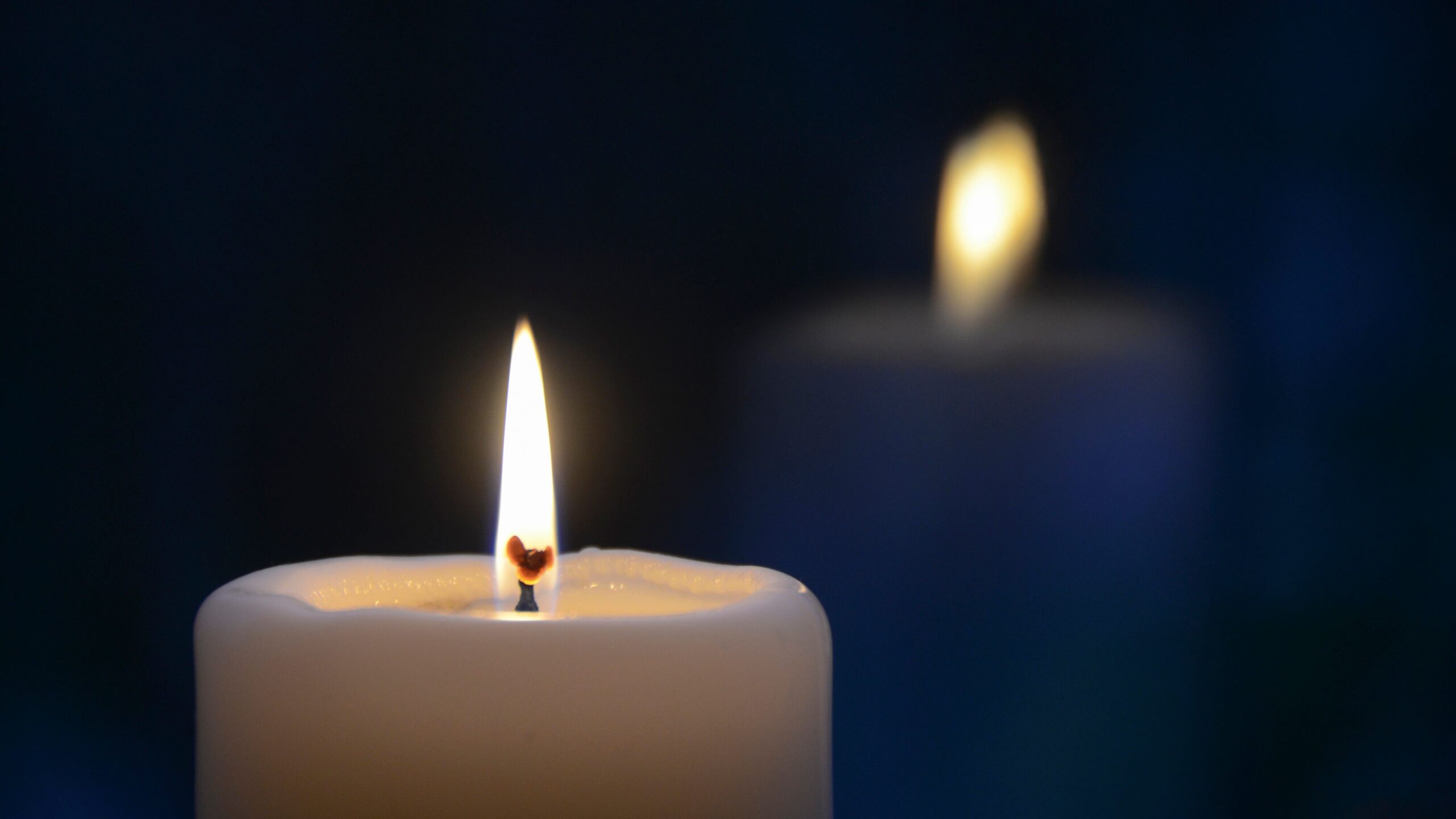 lit candles